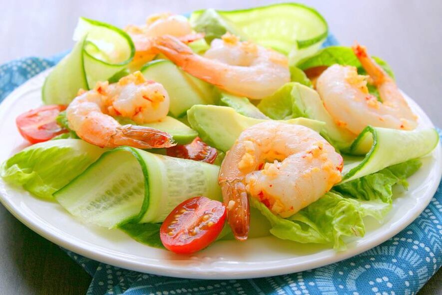 shrimp salad to increase the potency
